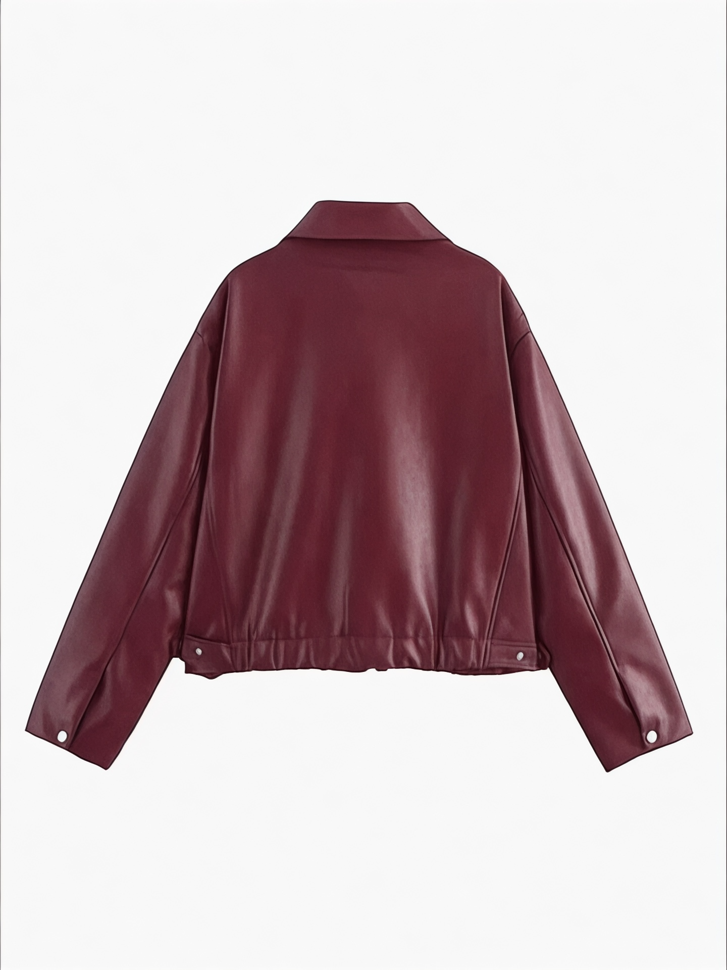 Mystique & Co™ burgundy leather jacket