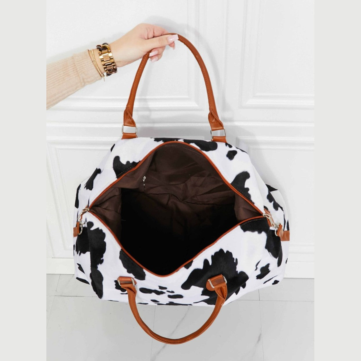 Mystique & Co™ Lily Cowprint Duffel