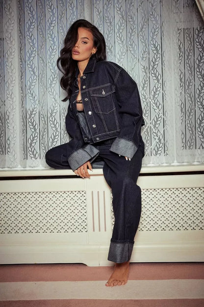 Mystique & Co™ Vintage Denim Jacket and Trousers