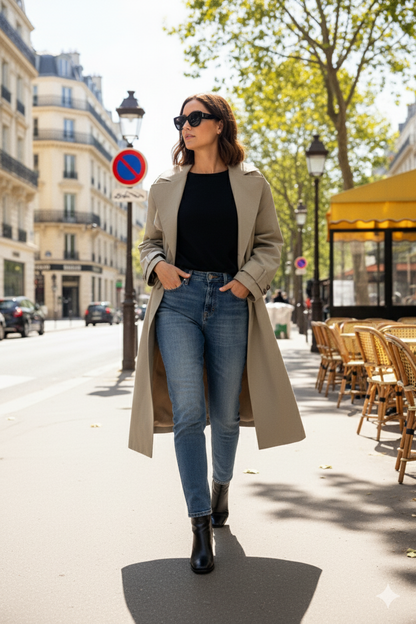 Mystique & Co™ Long Trench Coat