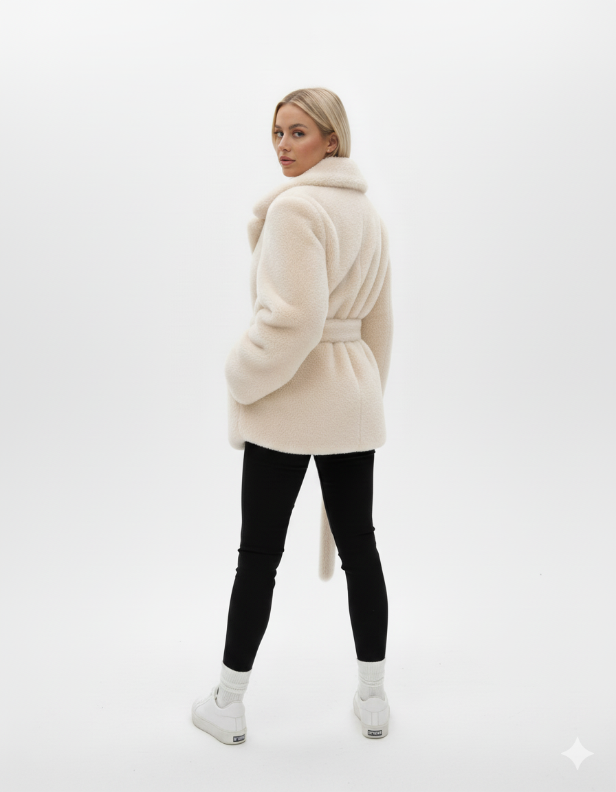 Mystique & Co™ Belted Faux Fur Jacket