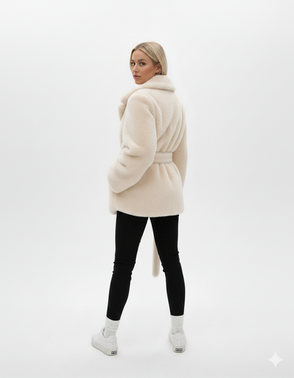 Mystique & Co™ Belted Faux Fur Jacket