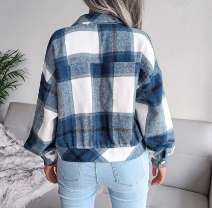 Mystique & Co™ Casual Autumn Check Shacket