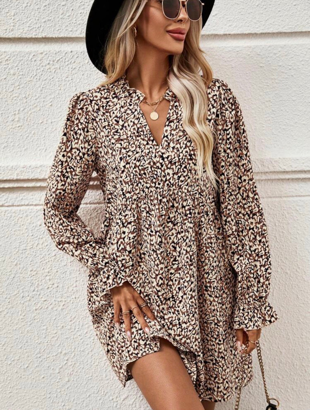Mystique & Co™ Savannah Smock Mini Dress