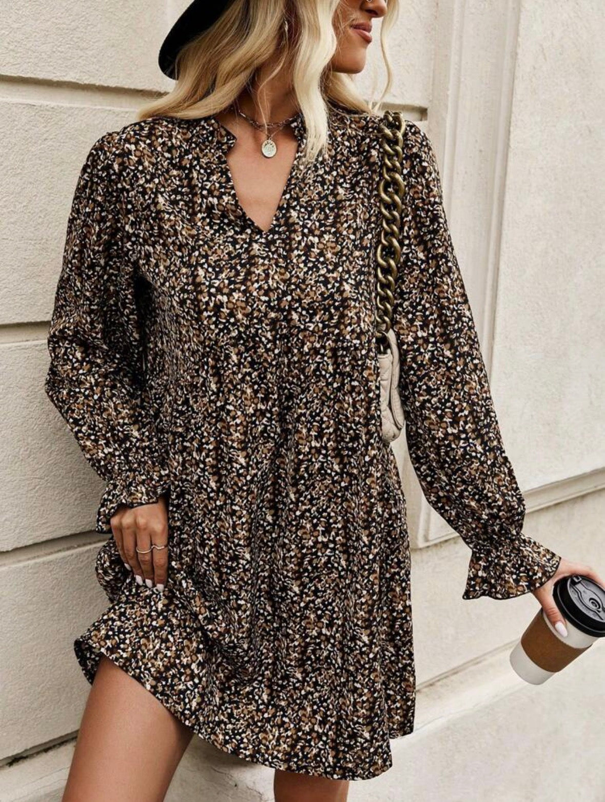 Mystique & Co™ Savannah Smock Mini Dress