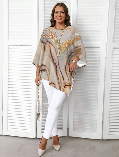 Mystique & Co™ Flowing Tunic – Plus Size Blouse