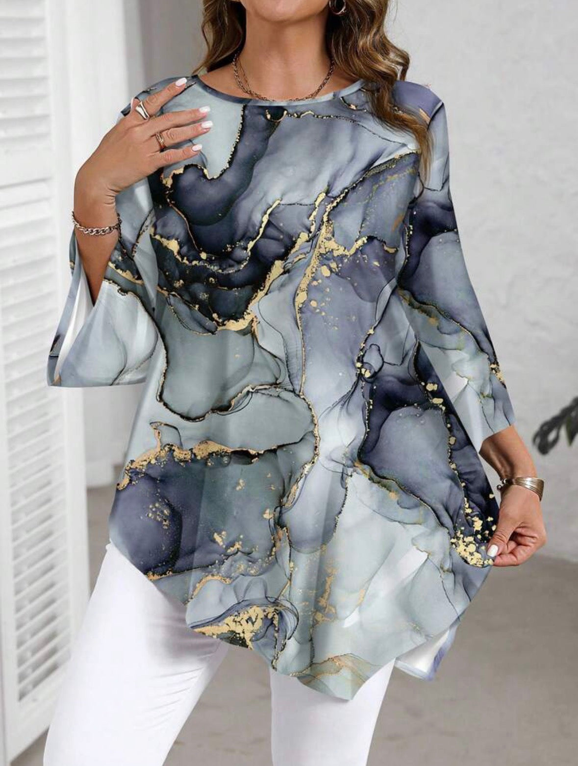 Mystique & Co™ Flowing Tunic – Plus Size Blouse