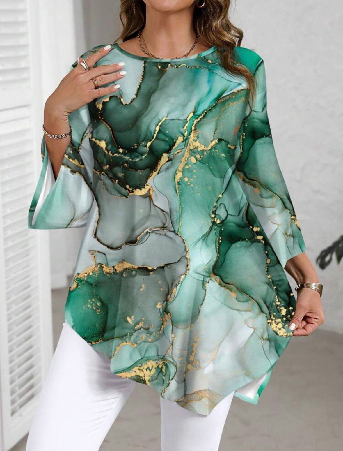 Mystique & Co™ Flowing Tunic – Plus Size Blouse