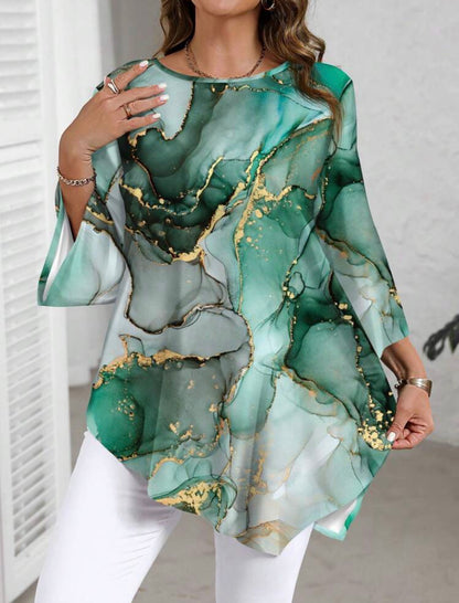 Mystique & Co™ Flowing Tunic – Plus Size Blouse