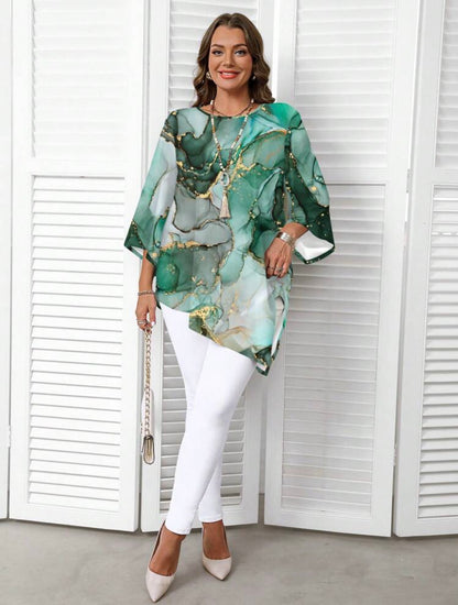 Mystique & Co™ Flowing Tunic – Plus Size Blouse