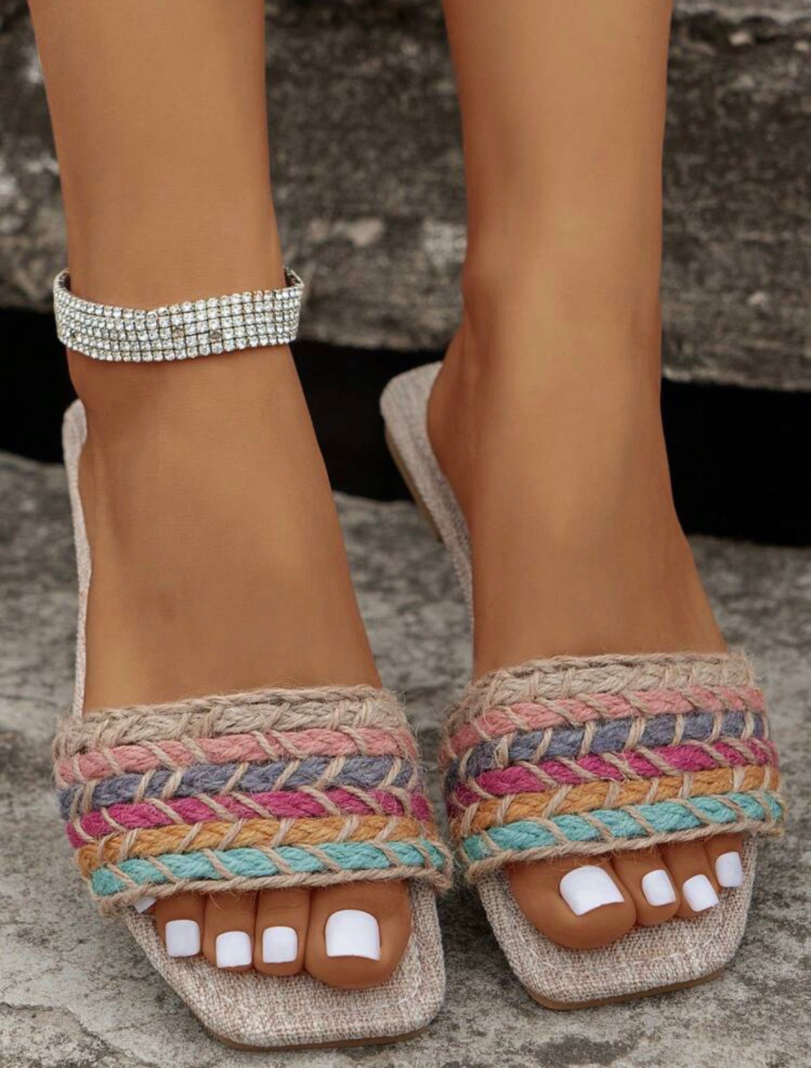 Mystique & Co™ Riviera Embroidered Slide