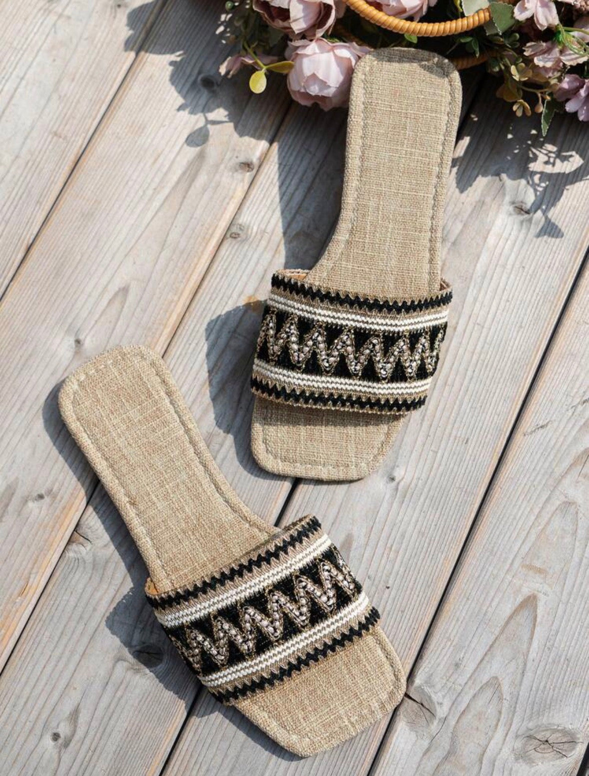 Mystique & Co™ Riviera Embroidered Slide