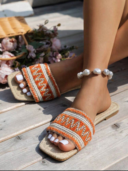 Mystique & Co™ Riviera Embroidered Slide