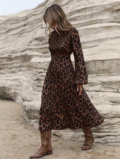 Mystique & Co™ Leopard Luxe Midi Dress