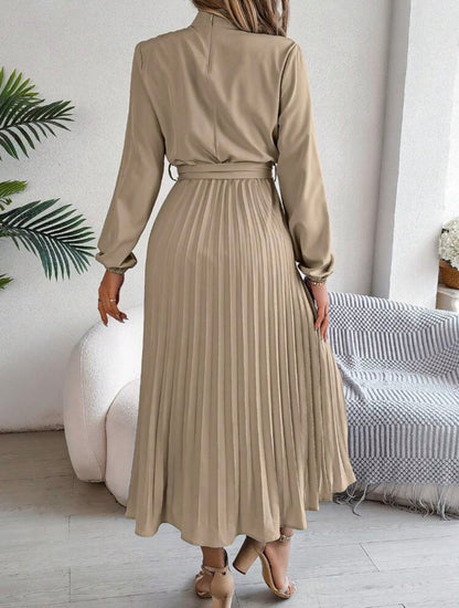 Mystique & Co™ Elegant Pleat Midi Dress
