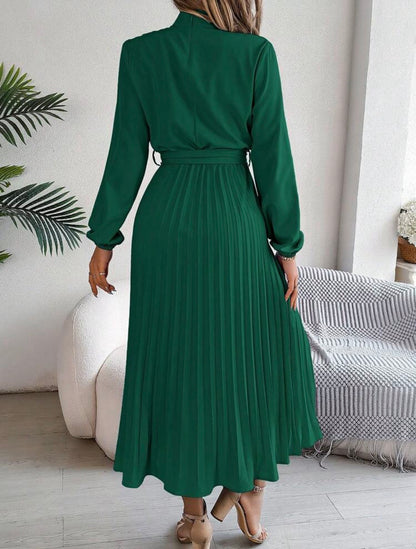 Mystique & Co™ Elegant Pleat Midi Dress